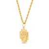 Thumbnail Image 2 of Diamond-Cut Face of Christ Rope Chain Necklace 10K Yellow Gold 22&quot;