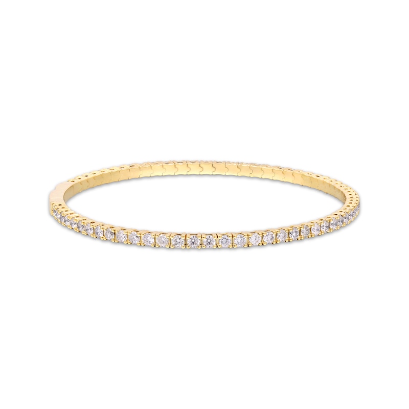 Main Image 2 of Diamond Flex Bangle Bracelet 3 ct tw 14K Yellow Gold