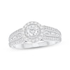 Thumbnail Image 1 of Round-Cut Diamond Halo Engagement Ring 1 ct tw 10K White Gold