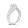 Thumbnail Image 2 of Round-Cut Diamond Halo Engagement Ring 1 ct tw 10K White Gold