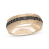 Thumbnail Image 1 of Neil Lane Men's Black Diamond Wedding Band 1/2 ct tw 14K Yellow Gold