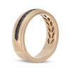 Thumbnail Image 2 of Neil Lane Men's Black Diamond Wedding Band 1/2 ct tw 14K Yellow Gold