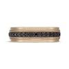 Thumbnail Image 3 of Neil Lane Men's Black Diamond Wedding Band 1/2 ct tw 14K Yellow Gold