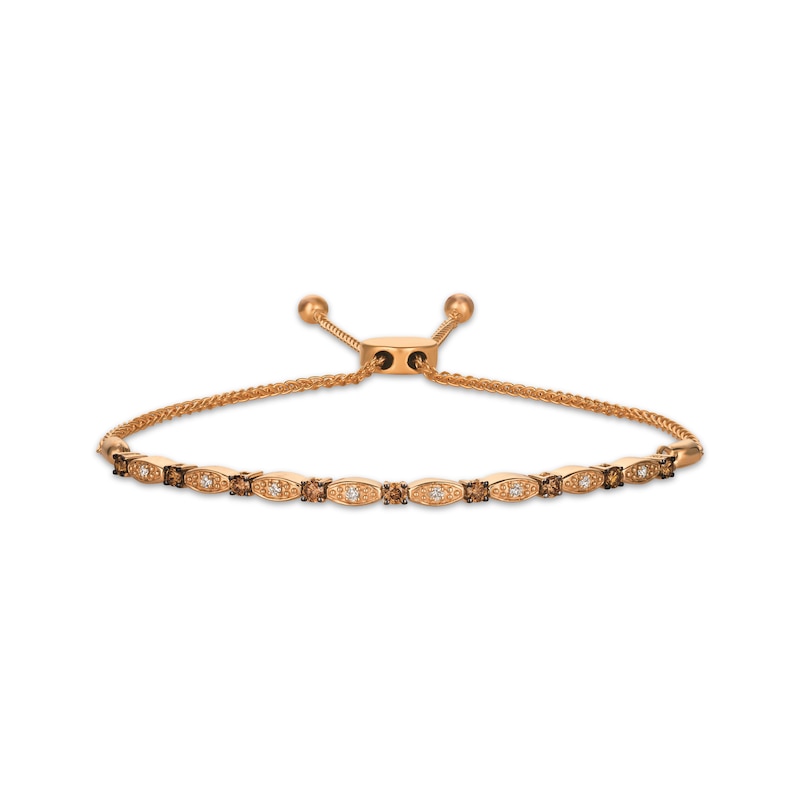 Main Image 1 of Le Vian Diamond Bolo Bracelet 1/2 ct tw 14K Strawberry Gold