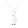 Thumbnail Image 3 of Unstoppable Love Oval-Cut Lab-Grown Diamond Necklace 1/2 ct tw 14K White Gold 19&quot;