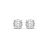 Thumbnail Image 2 of Diamond Solitaire Stud Earrings 1/2 ct tw 10K White Gold (I/I3)