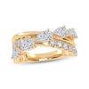 Thumbnail Image 1 of Lab-Grown Diamonds by KAY Pear-Shaped & Round-Cut Crossover Ring 2 ct tw 14K Yellow Gold