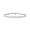 Thumbnail Image 1 of Diamond Scalloped Link Bracelet 1/4 ct tw Sterling Silver 7.25&quot;