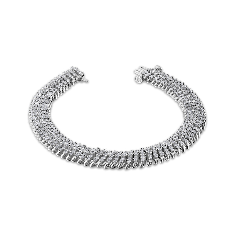 Main Image 1 of Diamond S-Link Bracelet 5 ct tw 14K White Gold 7&quot;