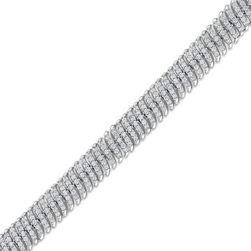 Main Image 2 of Diamond S-Link Bracelet 5 ct tw 14K White Gold 7&quot;