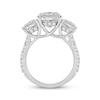 Thumbnail Image 3 of Adore Oval-Cut Lab-Grown Diamond Three-Stone Engagement Ring 7-3/4 ct tw 14K White Gold