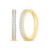 Thumbnail Image 0 of Diamond Hoop Earrings 3/8 ct tw 10K Yellow Gold