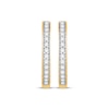 Thumbnail Image 1 of Diamond Hoop Earrings 3/8 ct tw 10K Yellow Gold