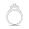 Thumbnail Image 3 of Round-Cut Diamond Cushion-Shaped Bridal Set 1-5/8 ct tw 14K White Gold