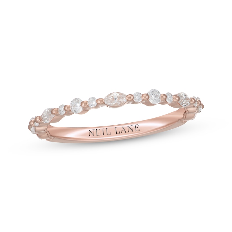 Main Image 1 of Neil Lane Premiere Marquise & Round-Cut Diamond Anniversary Band 3/8 ct tw 14K Rose Gold