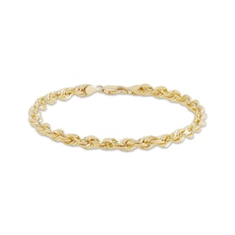 Solid Rope Chain Bracelet 5.5mm 14K Yellow Gold 8.5&quot;
