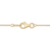 Thumbnail Image 4 of Diamond Three-Stone Infinity Necklace 1/2 ct tw 10K Yellow Gold 18&quot;