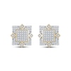 Thumbnail Image 2 of Multi-Diamond Geometric Stud Earrings 3/8 ct tw 10K Yellow Gold