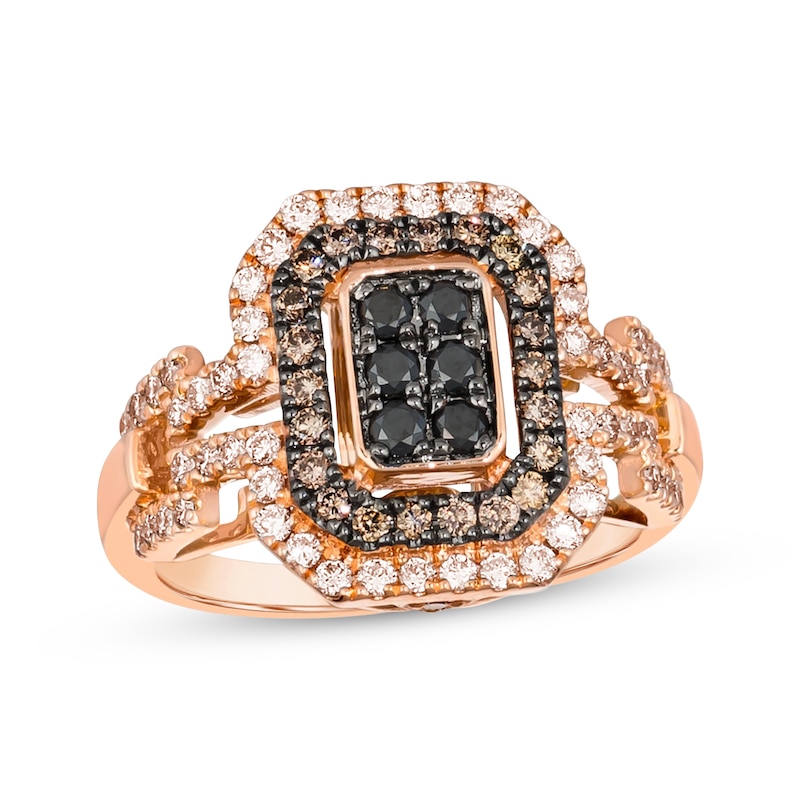 Main Image 1 of Le Vian Multi-Diamond Ring 1 ct tw 14K Strawberry Gold