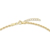 Thumbnail Image 4 of Semi-Solid Rope Chain Bead Station Anklet 4mm 10K Yellow Gold 9&quot;