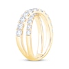 Thumbnail Image 2 of Certified Diamond Crossover Fashion Ring 1-3/4 ct tw 18K Yellow Gold