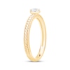 Thumbnail Image 1 of Round-Cut Diamond Solitaire Rope Shank Engagement Ring 1/5 ct tw 14K Yellow Gold (I/I2)