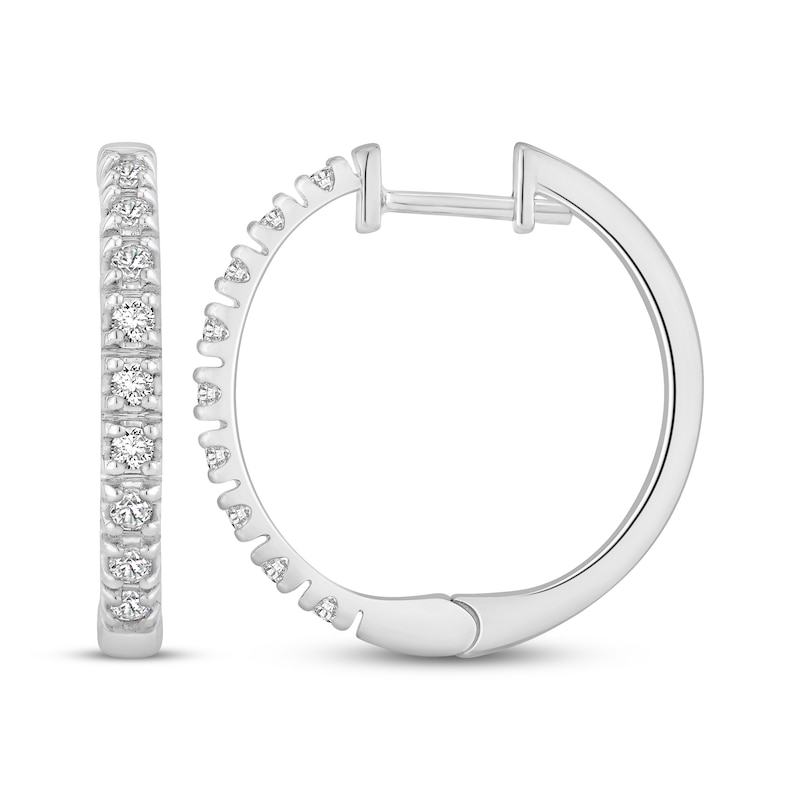 Main Image 2 of Lab-Grown Diamonds by KAY Hoop Earrings Gift Set 5/8 ct tw 10K Tri-Tone Gold