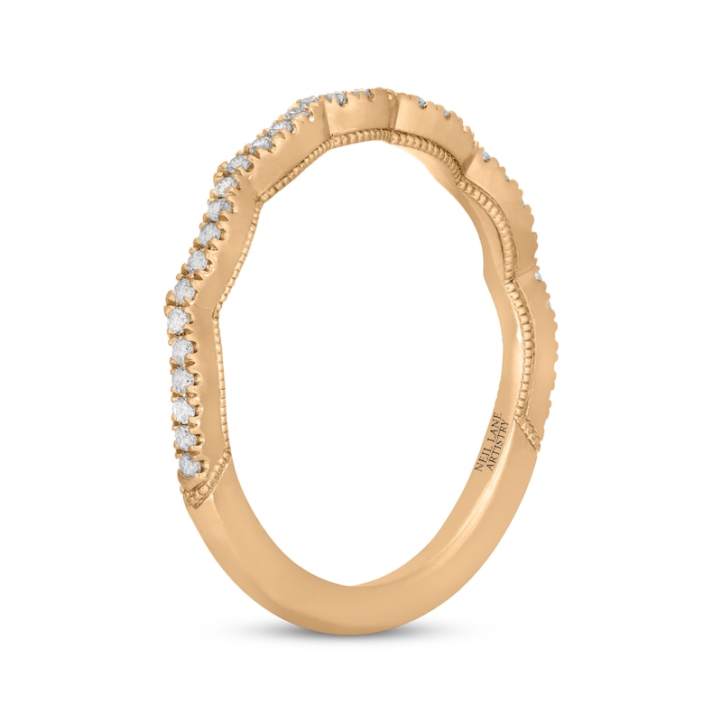 Main Image 9 of Neil Lane Artistry Lab-Grown Diamond Contour Wedding Band 1/6 ct tw 14K Yellow Gold