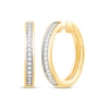 Thumbnail Image 0 of Diamond Hoop Earrings 1/5 ct tw 10K Yellow Gold