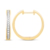 Thumbnail Image 2 of Diamond Hoop Earrings 1/5 ct tw 10K Yellow Gold