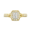 Thumbnail Image 3 of Emerald-Cut Diamond Vintage-Inspired Engagement Ring 3/4 ct tw 14K Yellow Gold