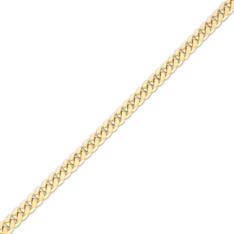 Solid Cuban Curb Chain Bracelet 4.95mm 14K Yellow Gold 8.5"