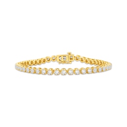 Lab-Created Diamonds by KAY Tennis Bracelet 5 ct tw 14K Yellow Gold 7&quot;