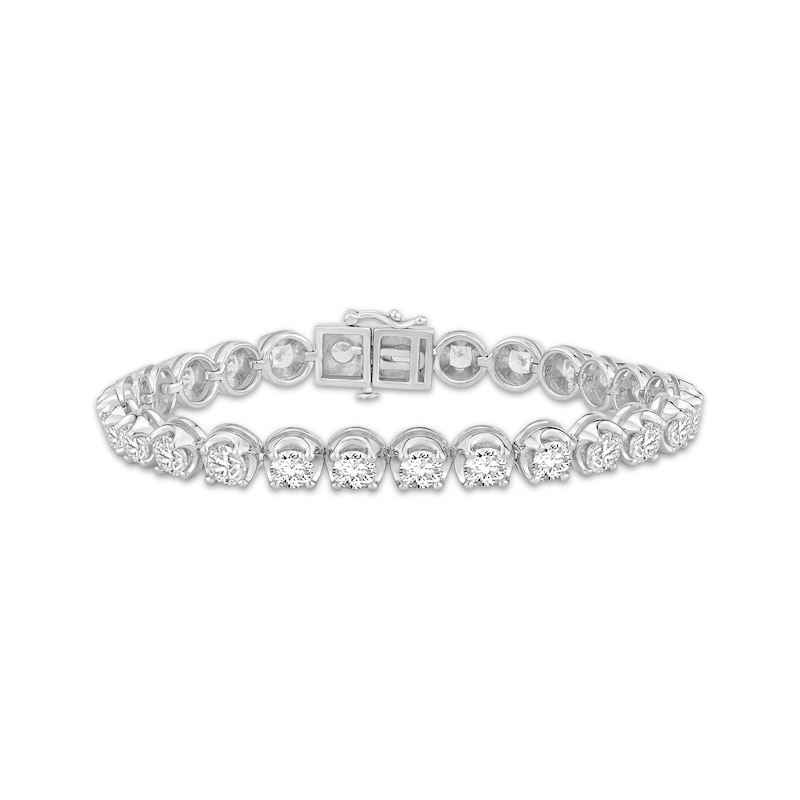 Main Image 1 of Lab-Grown Diamonds by KAY Tennis Bracelet 10 ct tw 14K White Gold 7&quot;