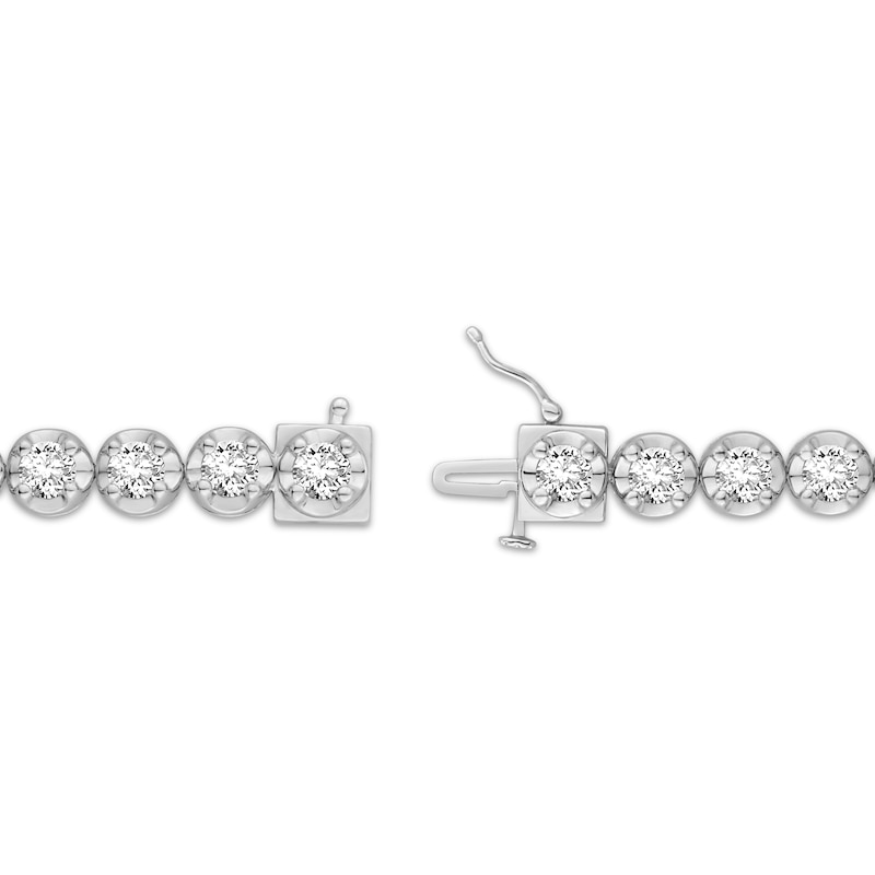 Main Image 2 of Lab-Grown Diamonds by KAY Tennis Bracelet 10 ct tw 14K White Gold 7&quot;