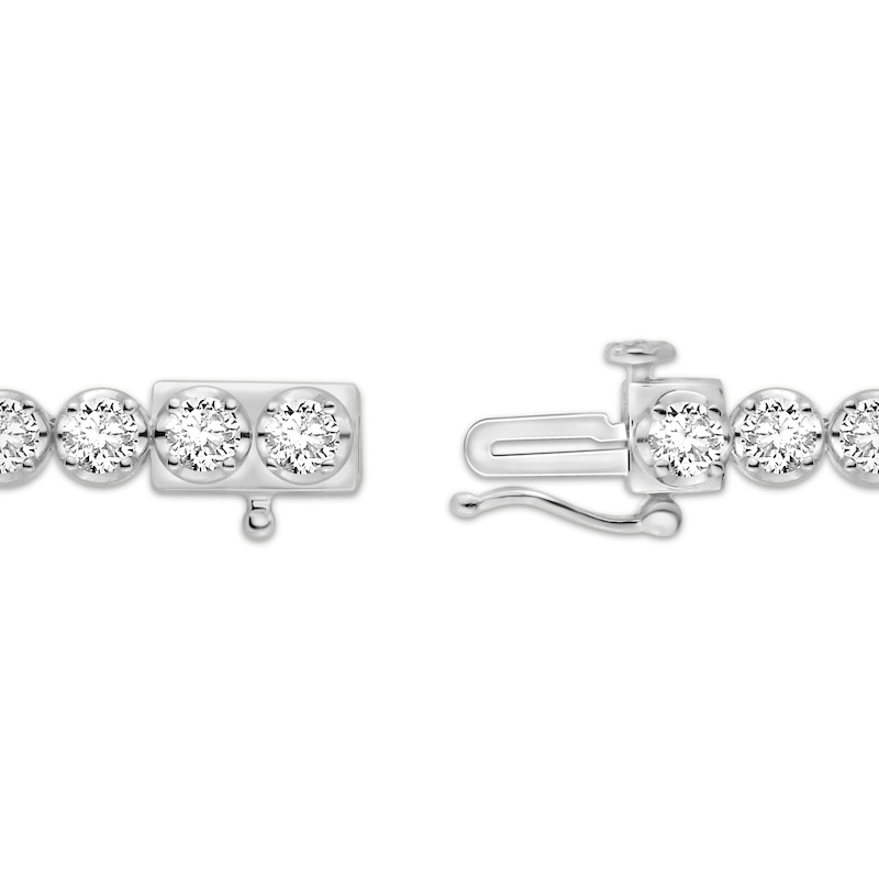 Lab-Created Diamonds by KAY Tennis Bracelet 5 ct tw 14K White Gold 7"