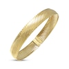 Thumbnail Image 2 of Diamond-Cut Solid Bangle Bracelet 10K Yellow Gold