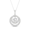 Thumbnail Image 0 of Lab-Created Diamonds by KAY Double Halo Necklace 3/4 ct tw 14K White Gold