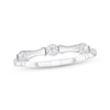 Thumbnail Image 1 of Diamond Bamboo Anniversary Ring 1/10 ct tw 10K White Gold