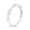 Thumbnail Image 2 of Diamond Bamboo Anniversary Ring 1/10 ct tw 10K White Gold