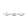 Thumbnail Image 3 of Diamond Bamboo Anniversary Ring 1/10 ct tw 10K White Gold