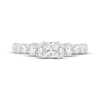 Thumbnail Image 3 of Princess-Cut Diamond Three-Stone Engagement Ring 2 ct tw 14K White Gold