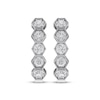 Thumbnail Image 2 of Diamond Hexagon Hoop Earrings 1/2 ct tw 14K White Gold