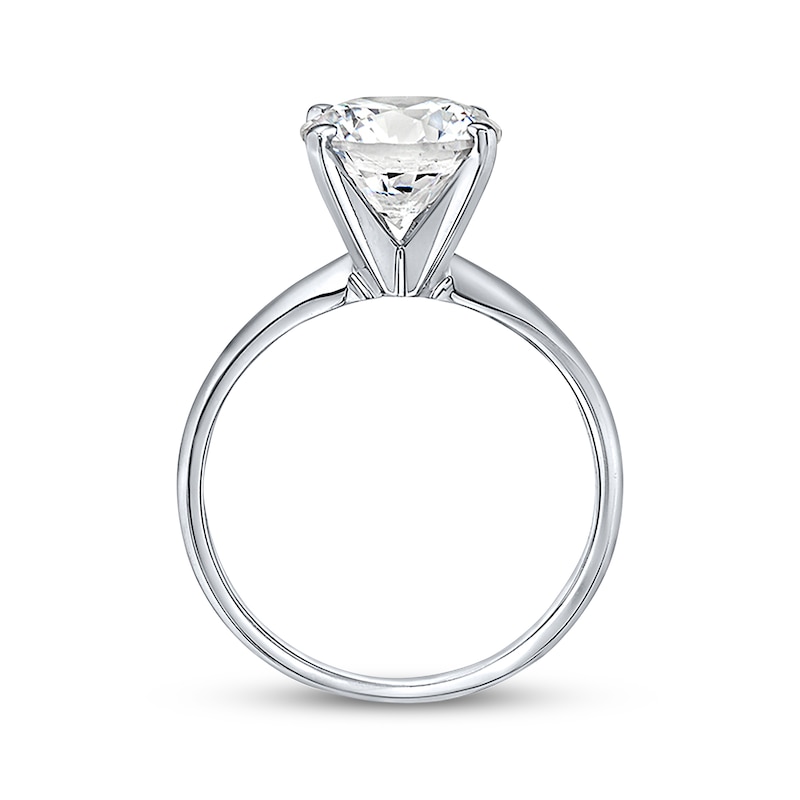 Lab-Created Diamonds by KAY Round-Cut Solitaire Engagement Ring 3 ct tw 14K White Gold (I/SI2)