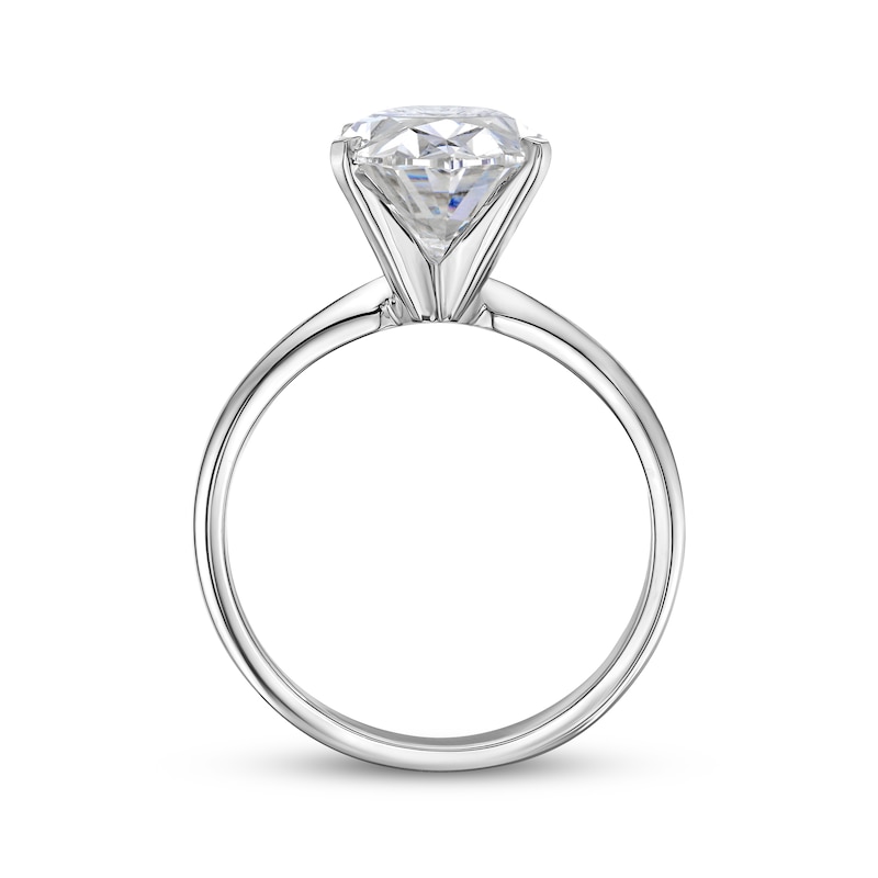 Lab-Grown Diamonds by KAY Oval-Cut Solitaire Engagement Ring 4 ct tw 14K White Gold (I/SI2)