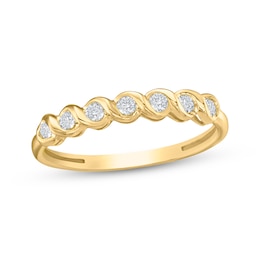 Diamond Twist Fashion Ring 1/4 ct tw 10K Yellow Gold