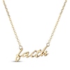 Thumbnail Image 1 of &quot;Faith&quot; Script Necklace 14K Yellow Gold 18&quot;