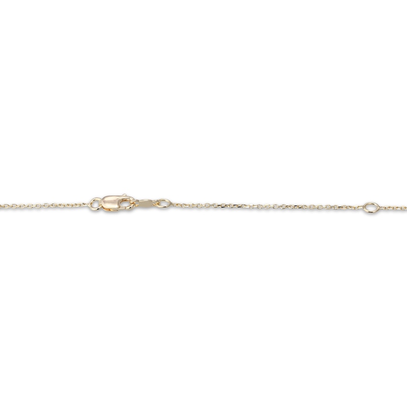 Main Image 4 of &quot;Faith&quot; Script Necklace 14K Yellow Gold 18&quot;