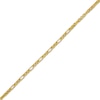 Thumbnail Image 2 of Hollow Diamond-Cut Short & Long Link Box Chain Necklace 3.5mm 10K Yellow Gold 20&quot;