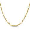 Thumbnail Image 1 of Hollow Diamond-Cut Short & Long Link Box Chain Necklace 3.5mm 10K Yellow Gold 22&quot;